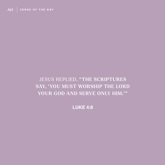 Luke 4:8