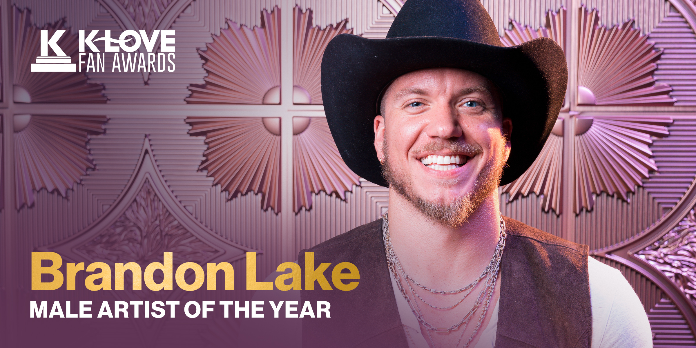 Brandon Lake Wins Male Artist of the Year at the 2025 KLOVE Fan Awards