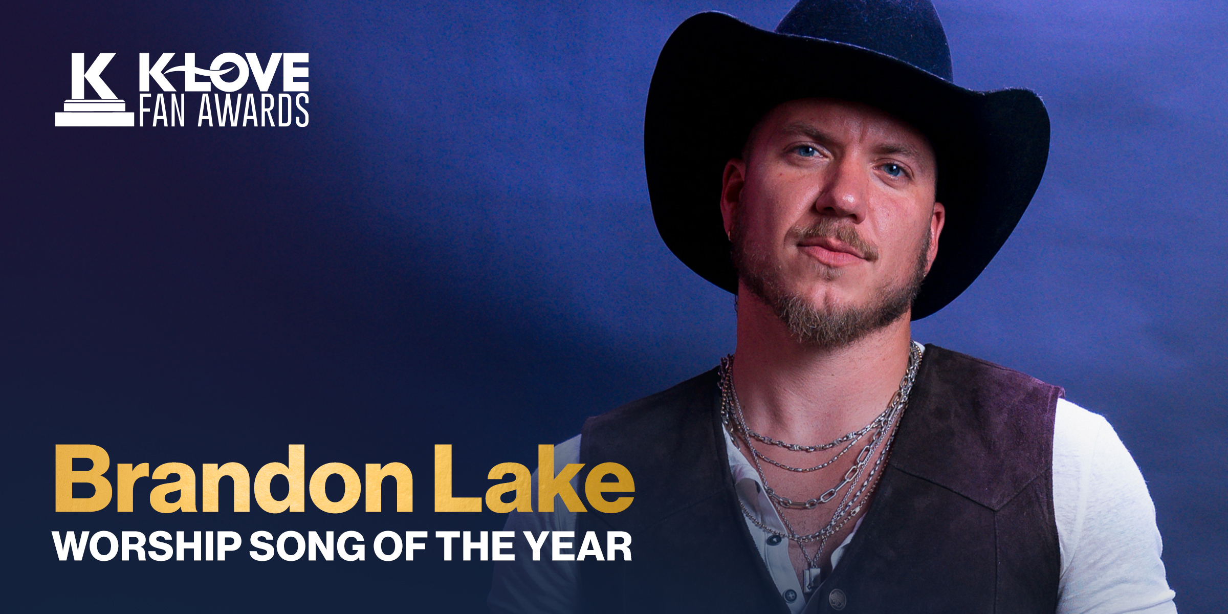 Brandon Lake Wins Worship Song of the Year at the 2025 KLOVE Fan Awards