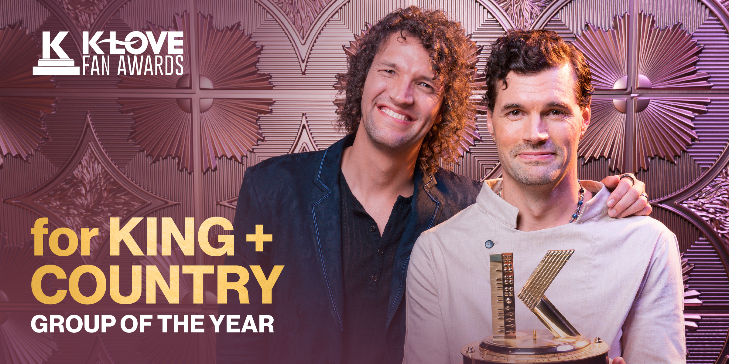 for King and Country Win Group of the Year at the 2025 KLOVE Fan Awards