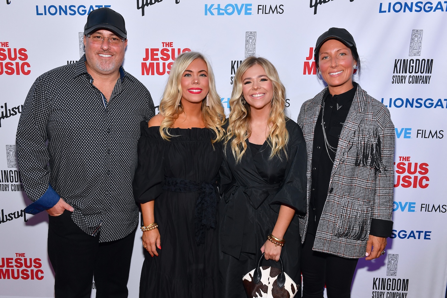 Jason Davis Elizabeth Wilson Anne Wilson and Heather Davis at The Jesus Music premiere