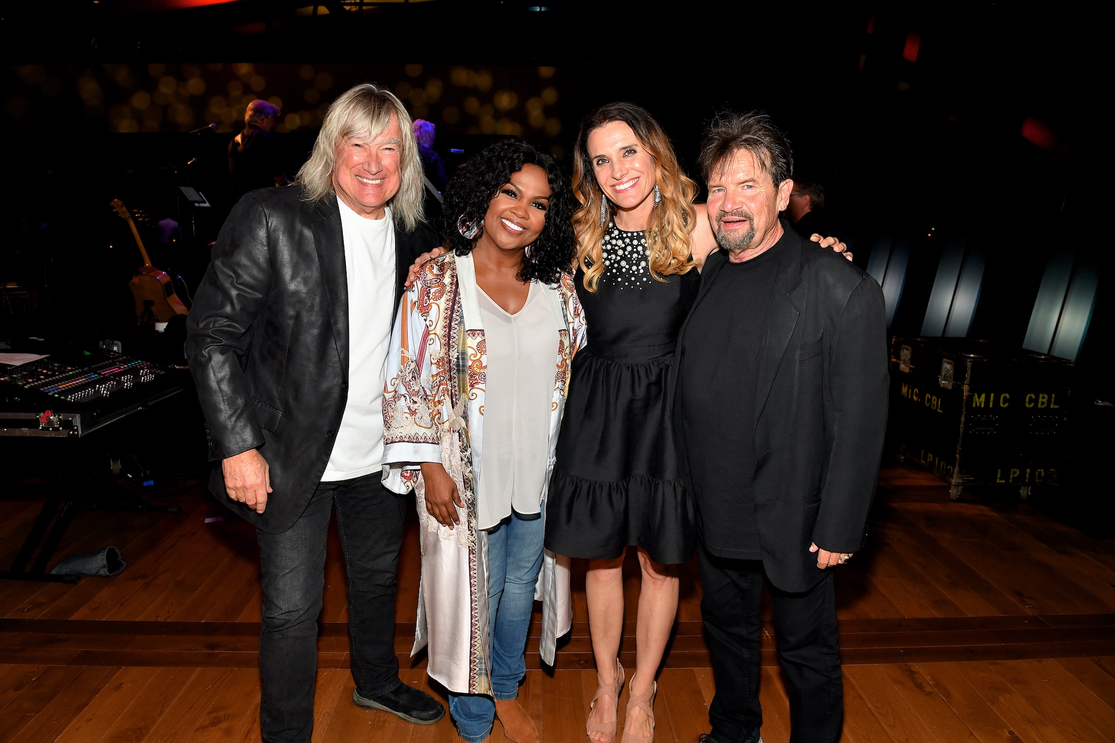 John Schlitt CeCe Winans Rebecca St James and Russ Taff at The Jesus Music premiere