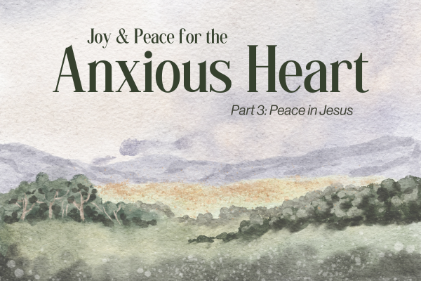 joy and peace series part part 3: peace in jesus