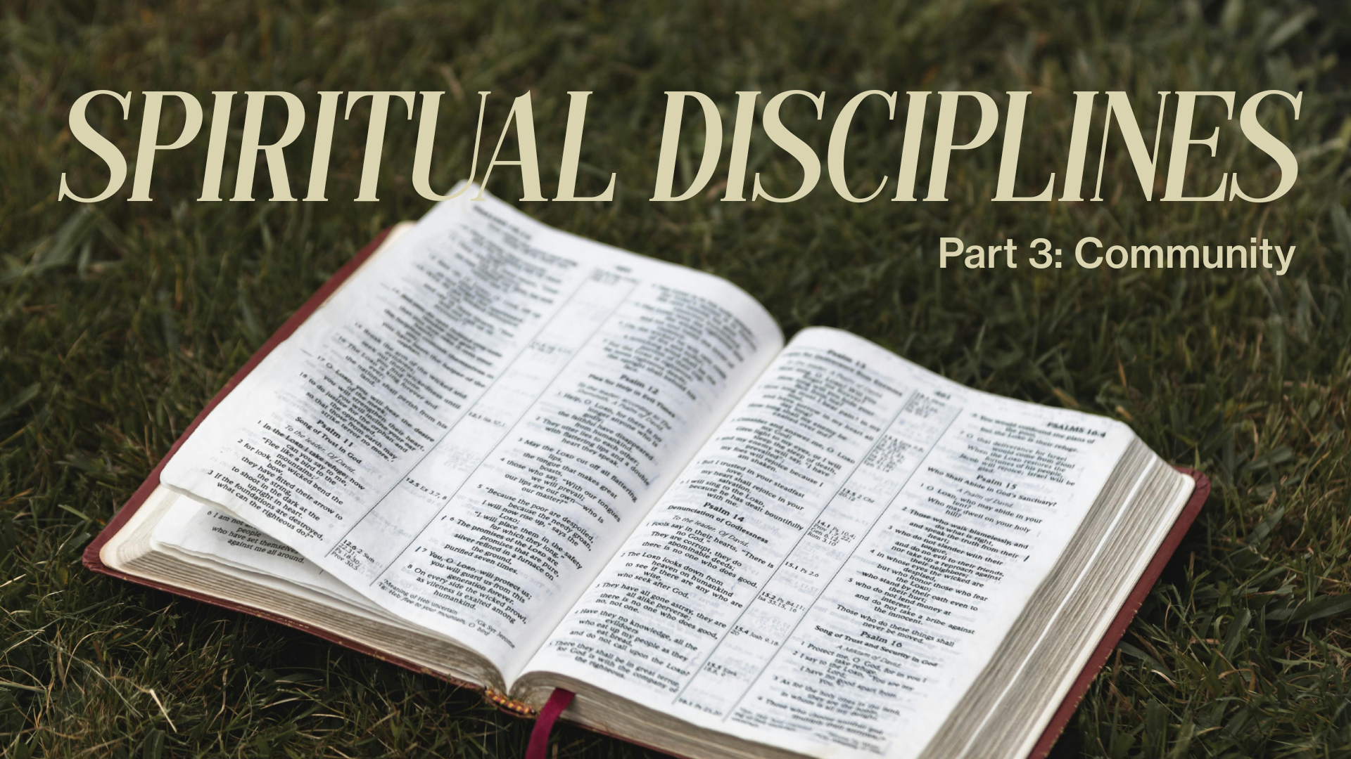 Part 3 Spiritual Disciplines Series Image