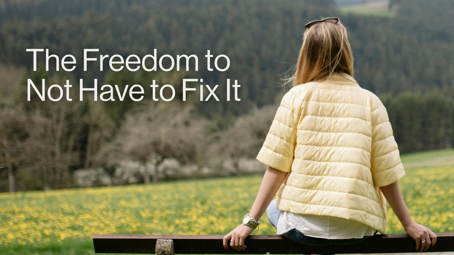 Refresh Freedom to Not Have to Fix It Image