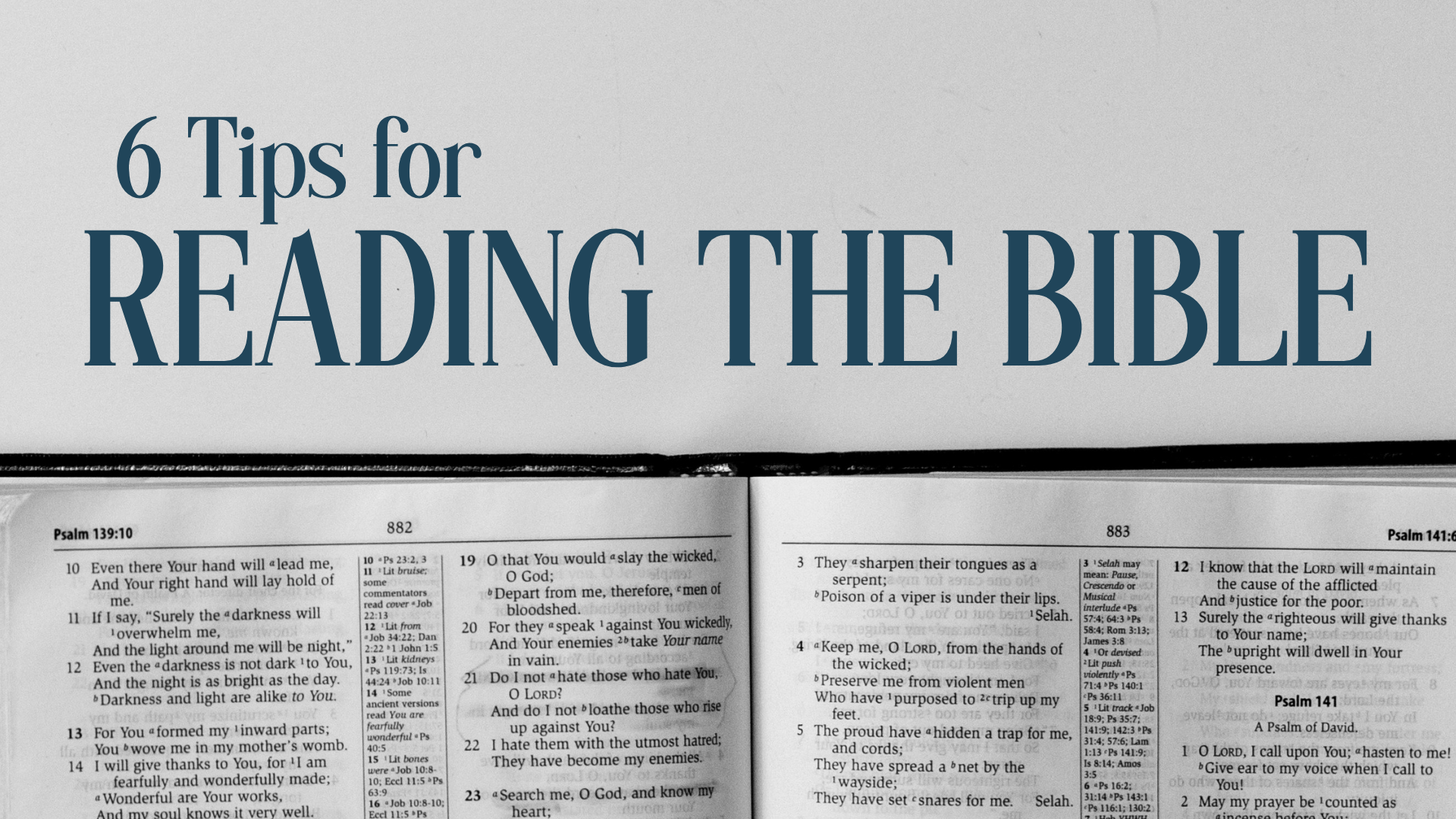 6 Tips for Reading the Bible Image