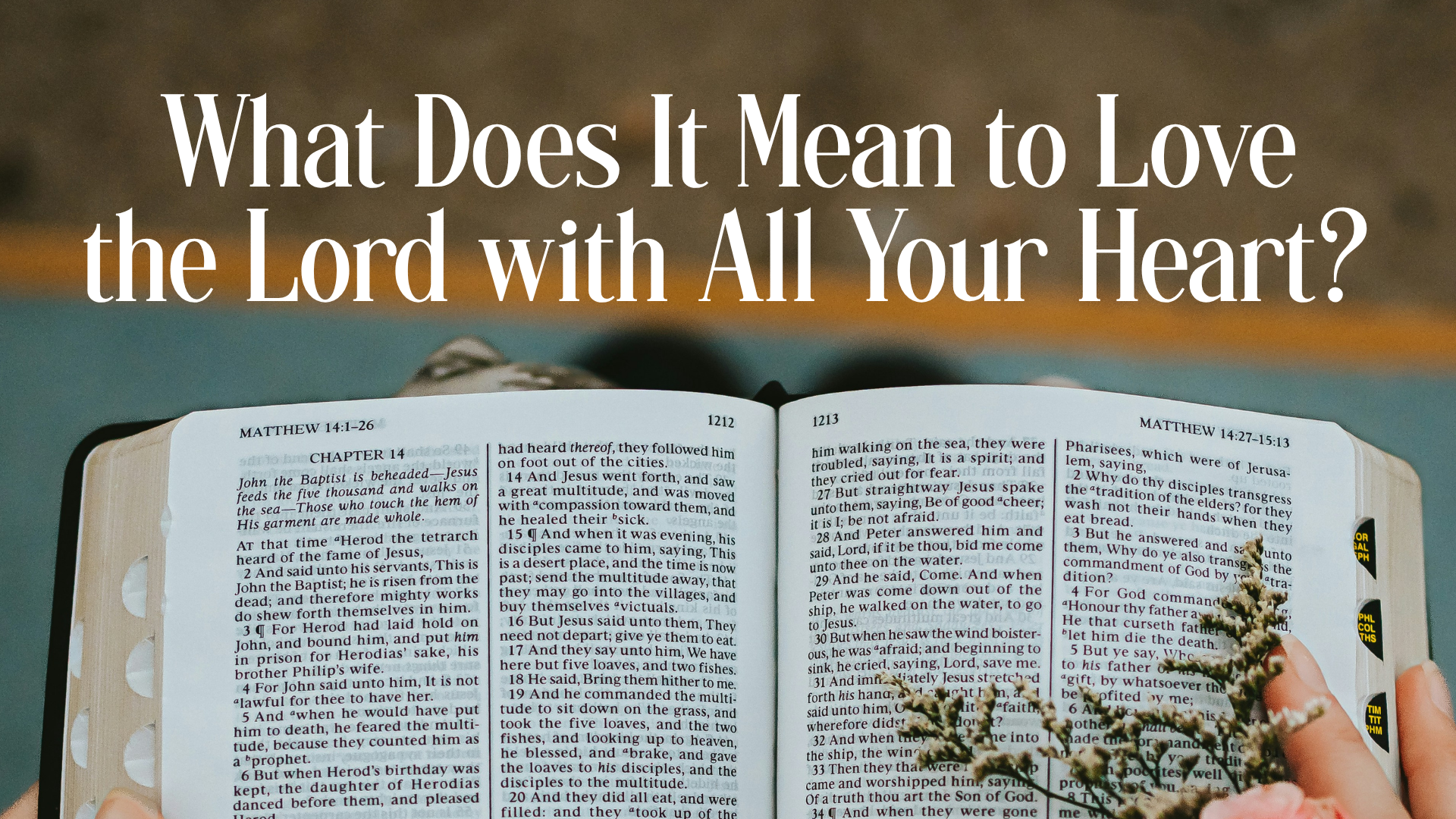 What Does It Mean to Love the Lord with All Your Heart? Image