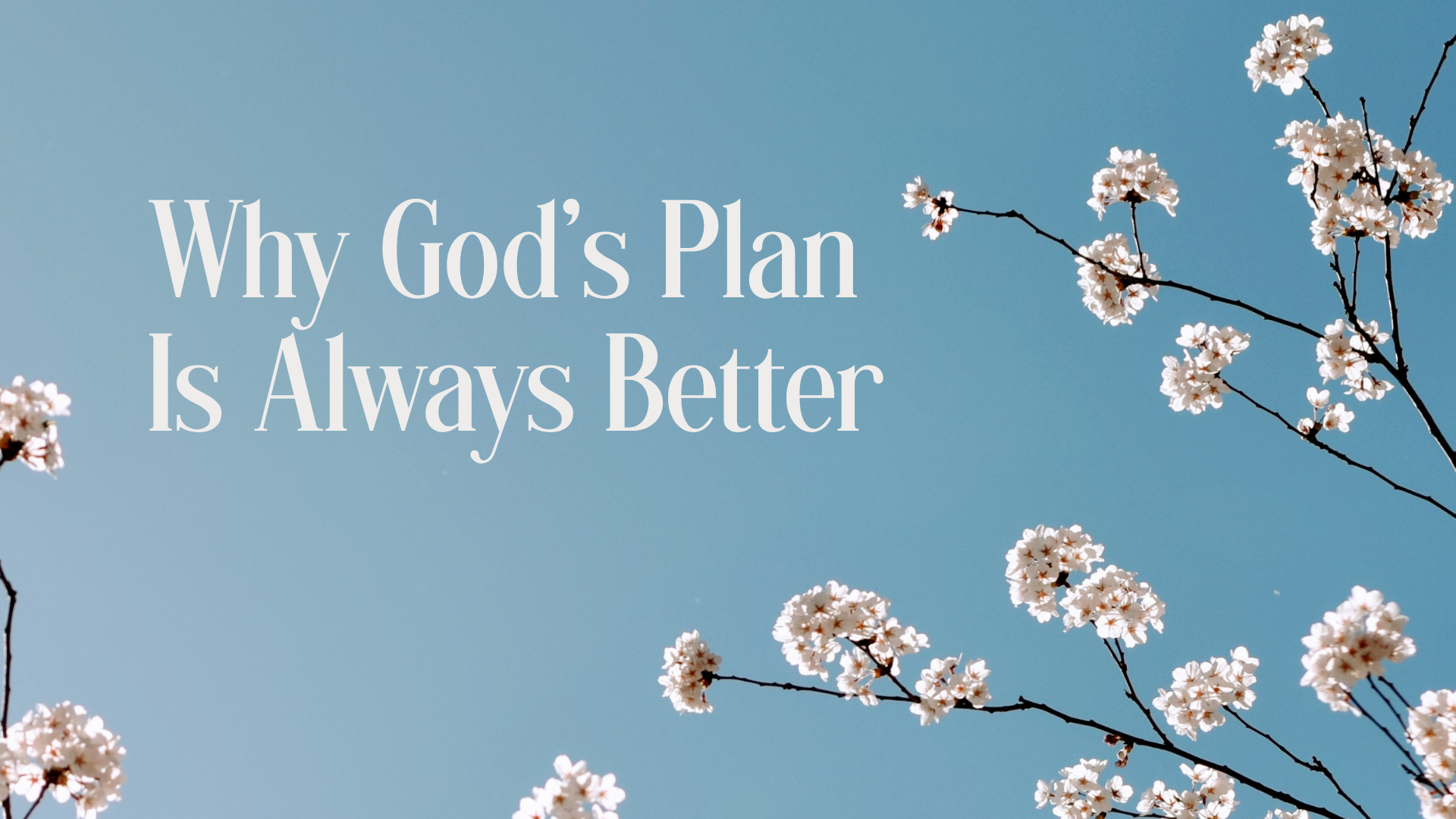 Why God's Plan is Always Better Image