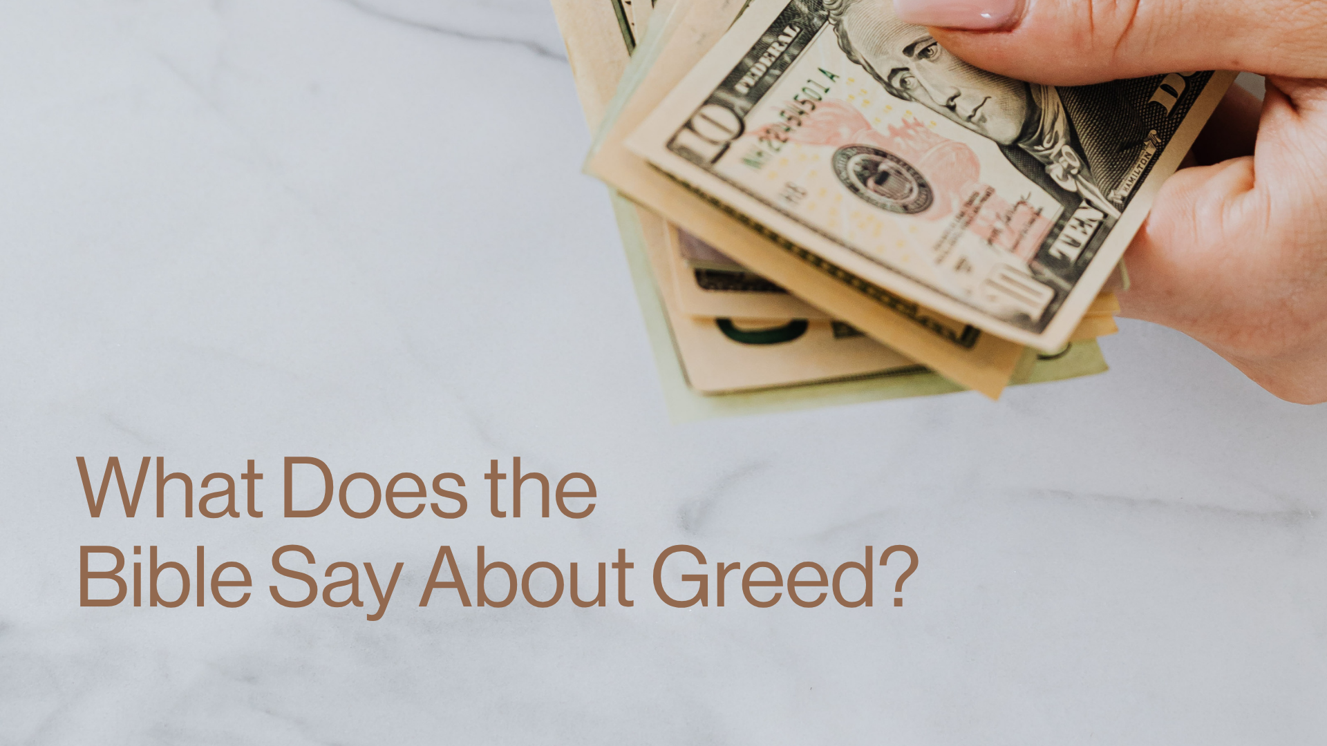 What Does the Bible Say About Greed? Image
