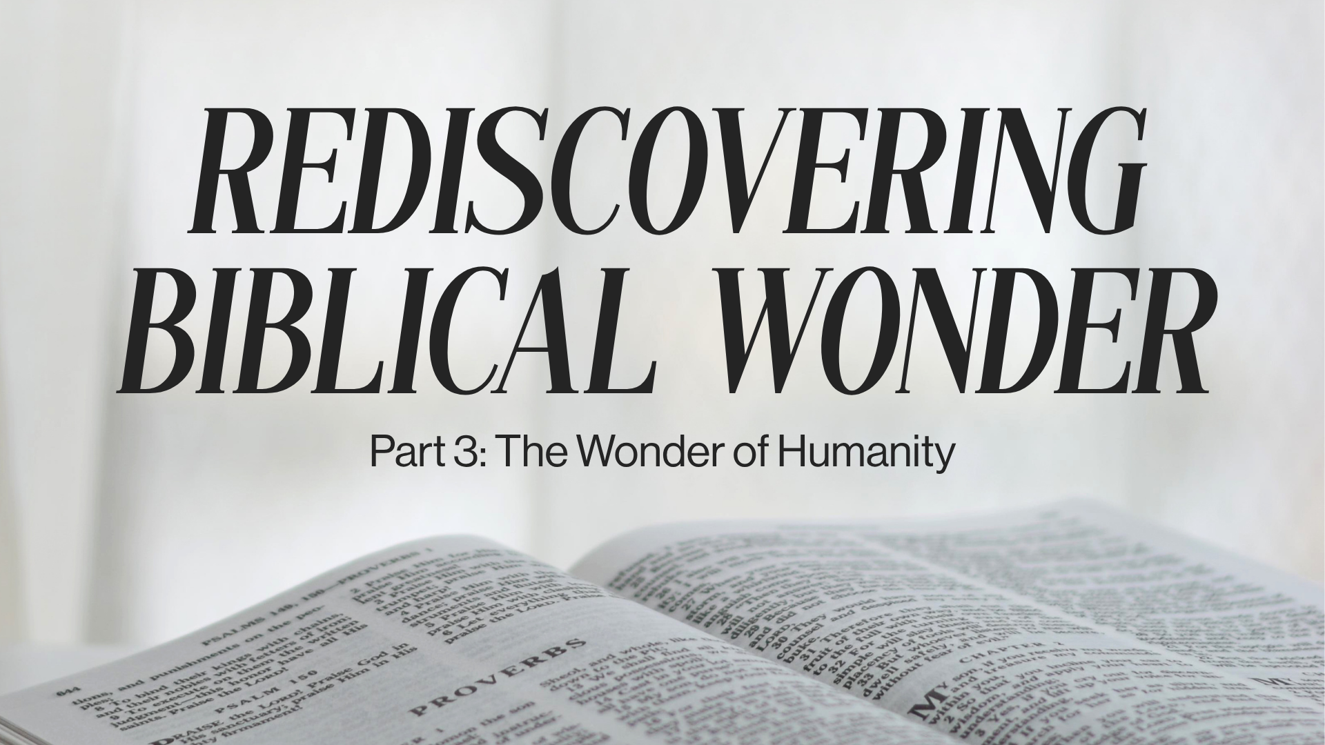 P3 The Wonder of Humanity Image