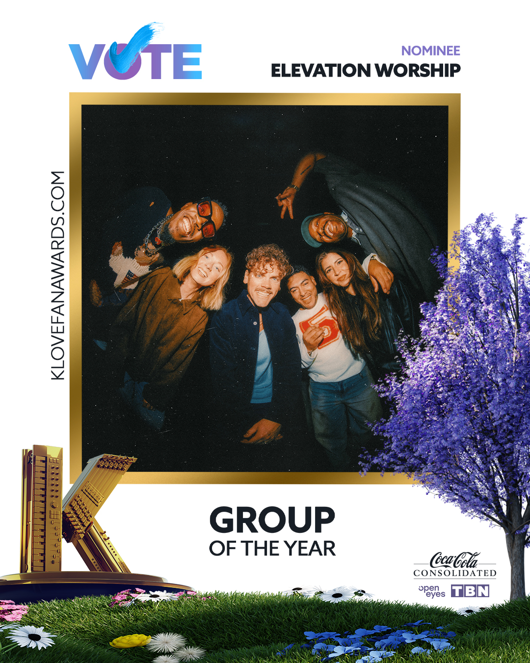 Vote Elevation Worship for Group of the Year at the 2026 K-LOVE Fan Awards