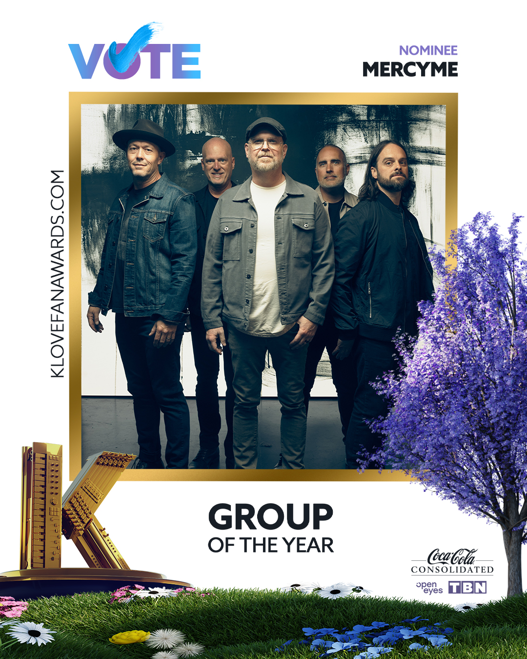 Vote MercyMe for Group of the Year at the 2026 K-LOVE Fan Awards