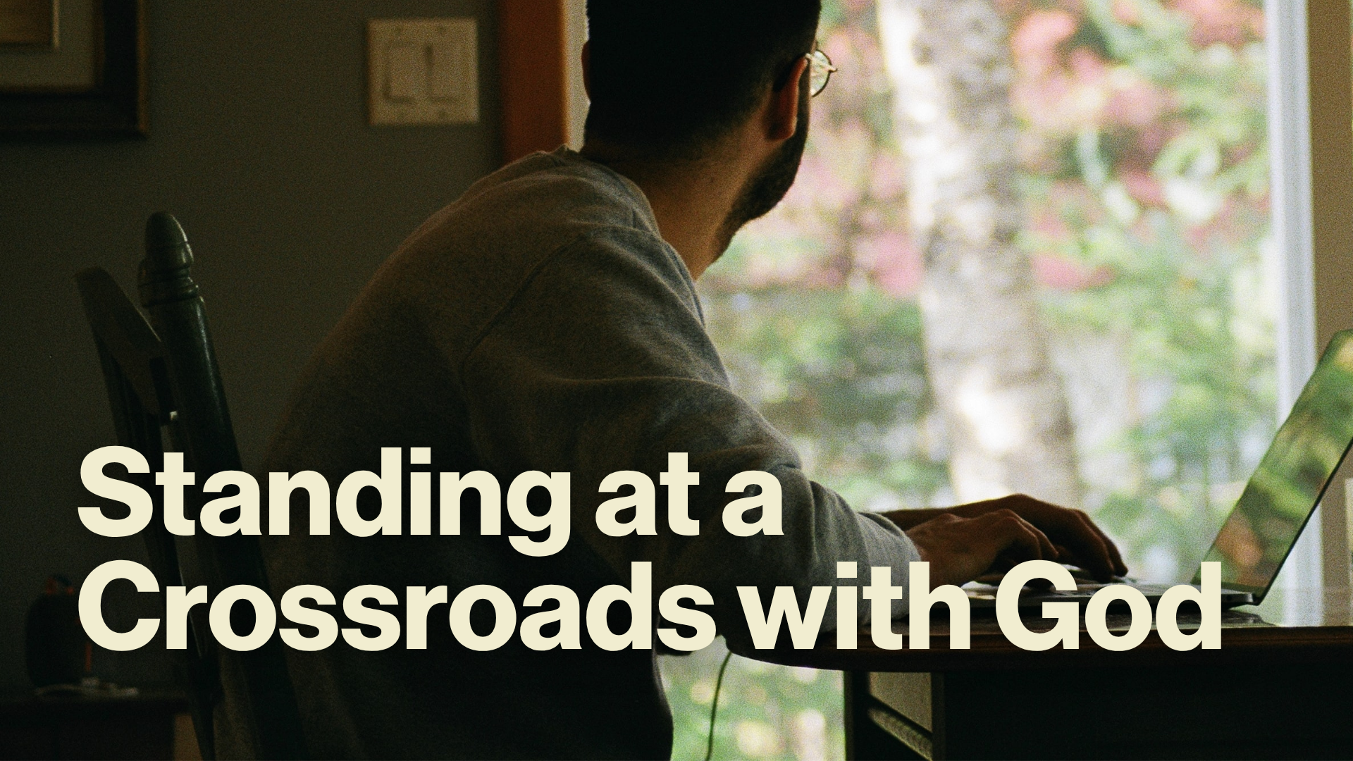 Standing at a Crossroads with God Image