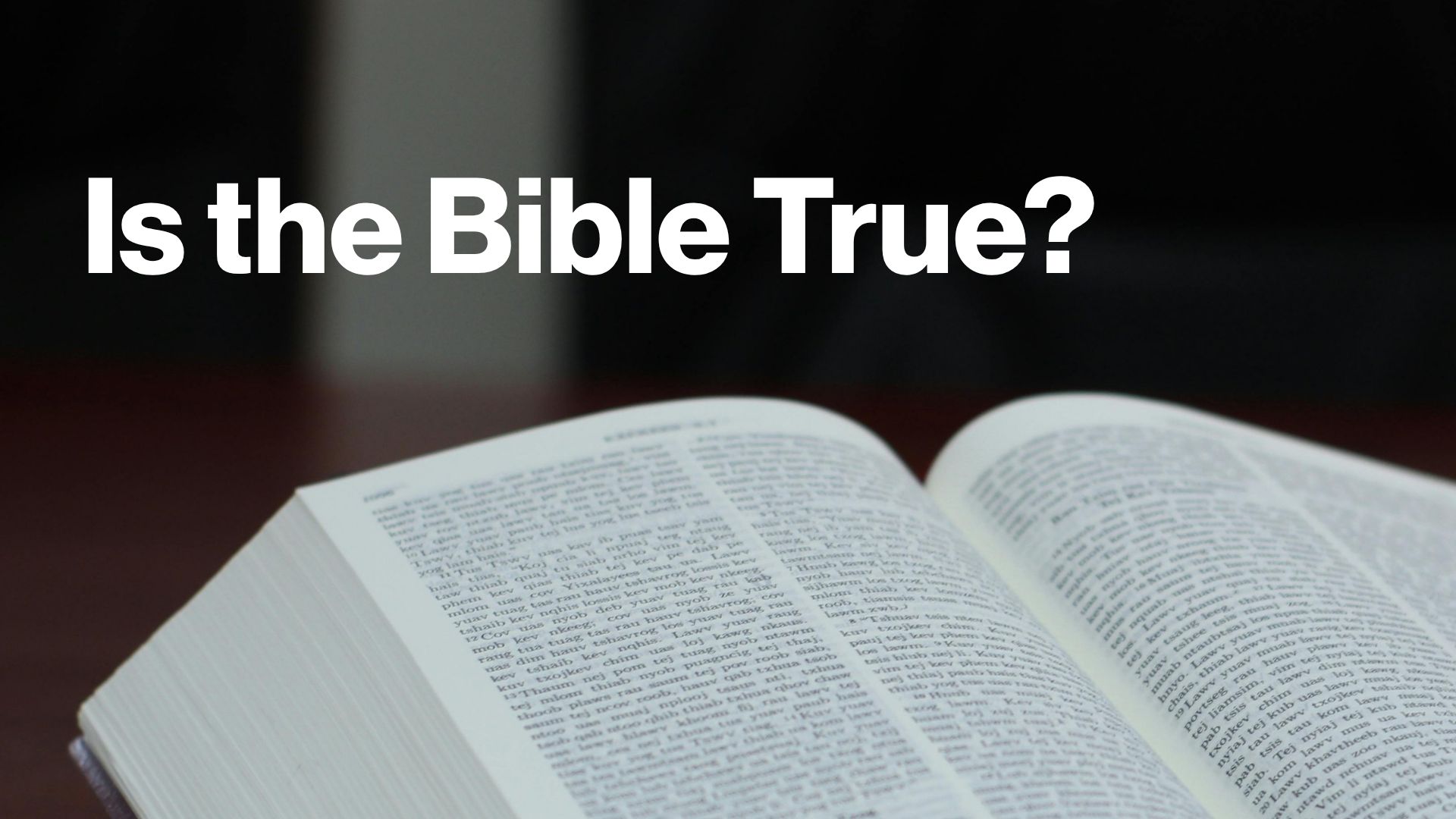 Is the Bible True Image