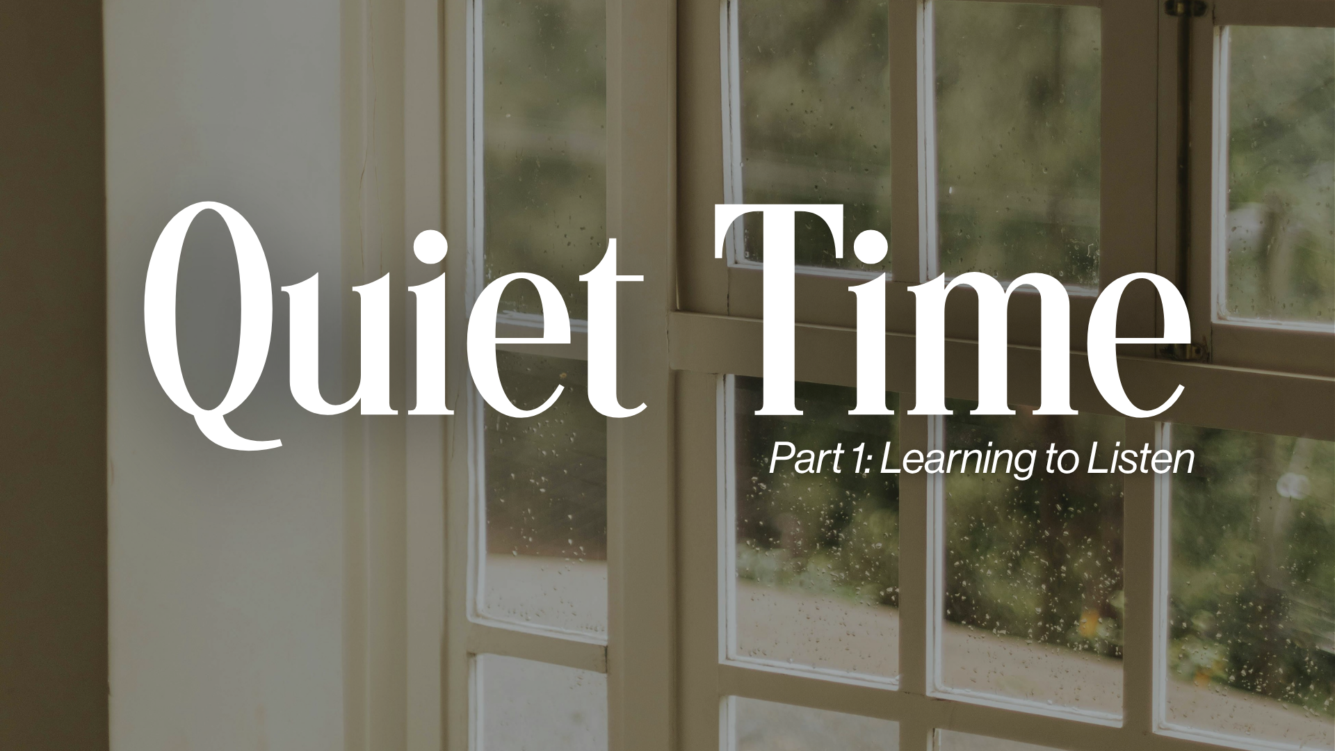 Part 1 Learning to Listen Image