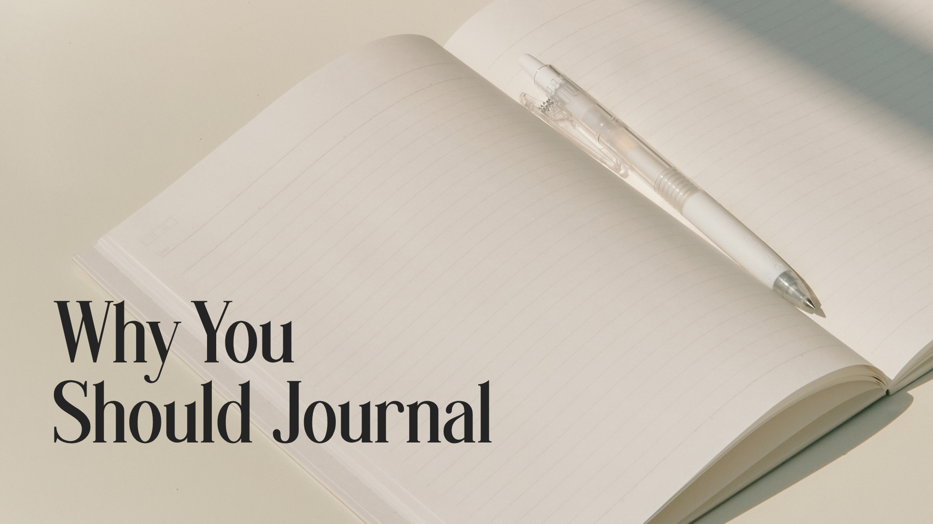 Why You Should Journal Image