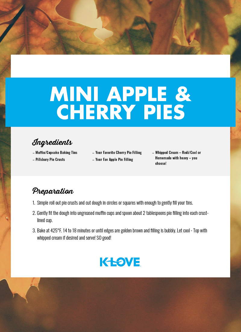 Mini Apple and Cherry Pies