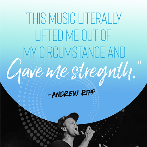 "This music literally lifted me out of my circumstance and gave me strength." 