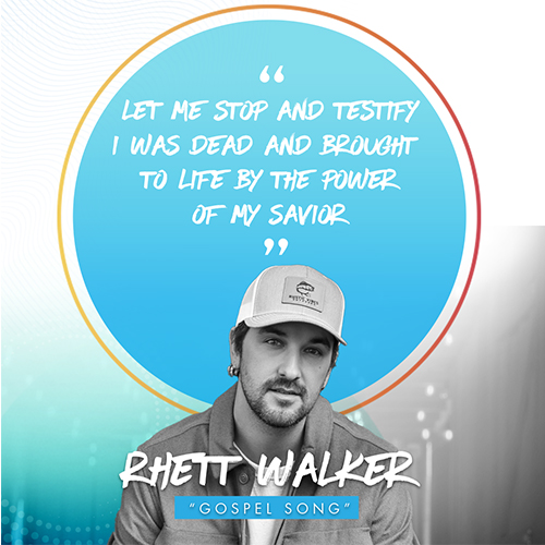 Let me stop and testify I was dead and brought to life By the power of my Savior -Rhett Walker "Gospel Song"