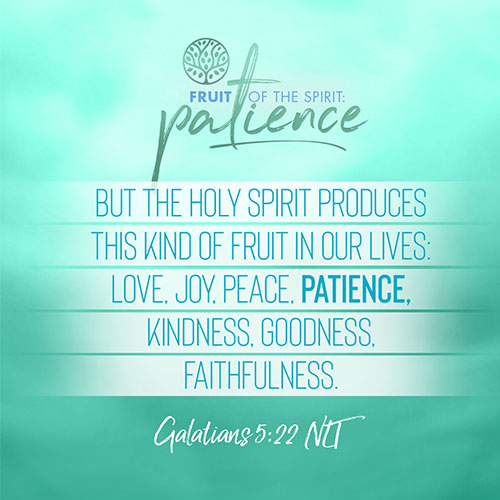 “But the Holy Spirit produces this kind of fruit in our lives: love, joy, peace, patience, kindness, goodness, faithfulness.” - Galatians 5:22  