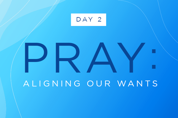 Day Two || Pray: Aligning our Wants