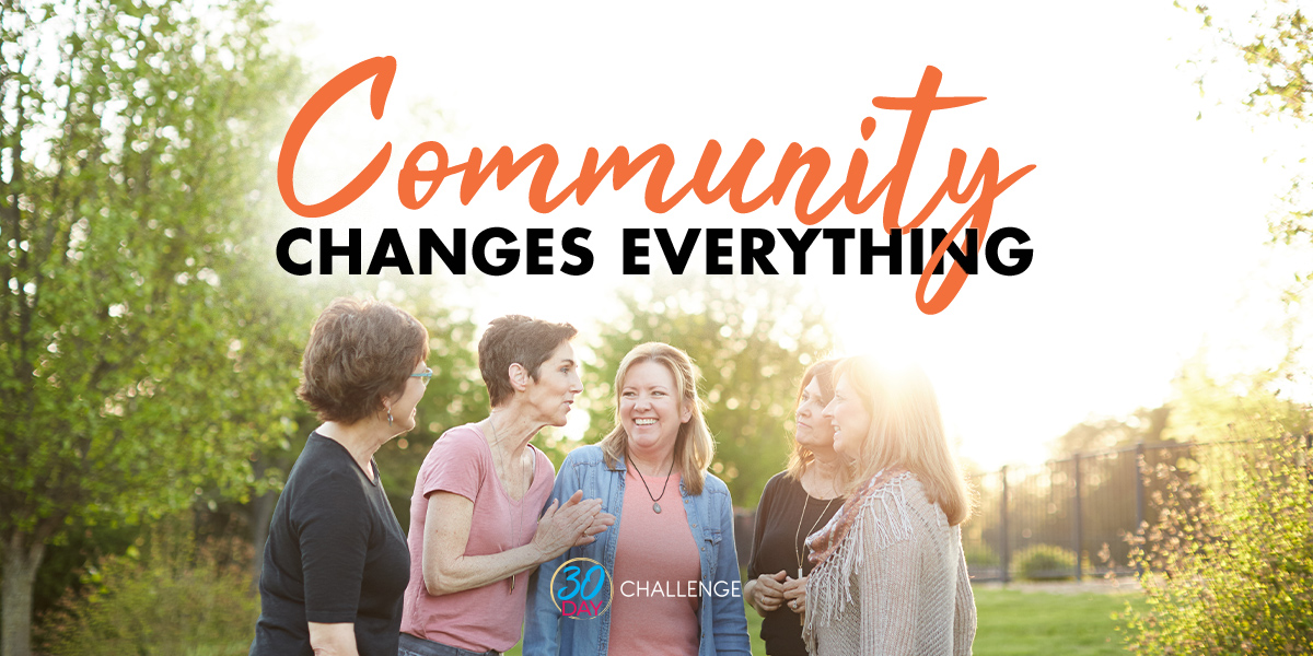 Community Changes everything text