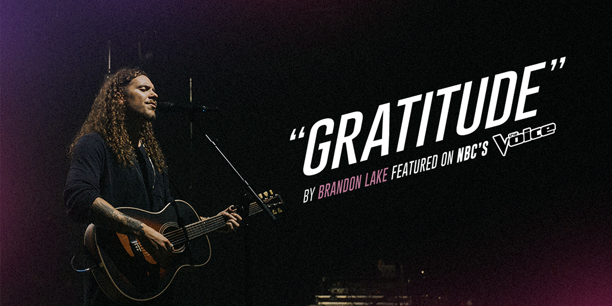 "Gratitude" by Brandon Lake Featured on NBC