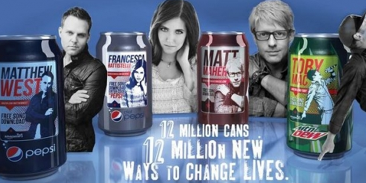 K-LOVE Fan Awards Pepsi Cans 2014