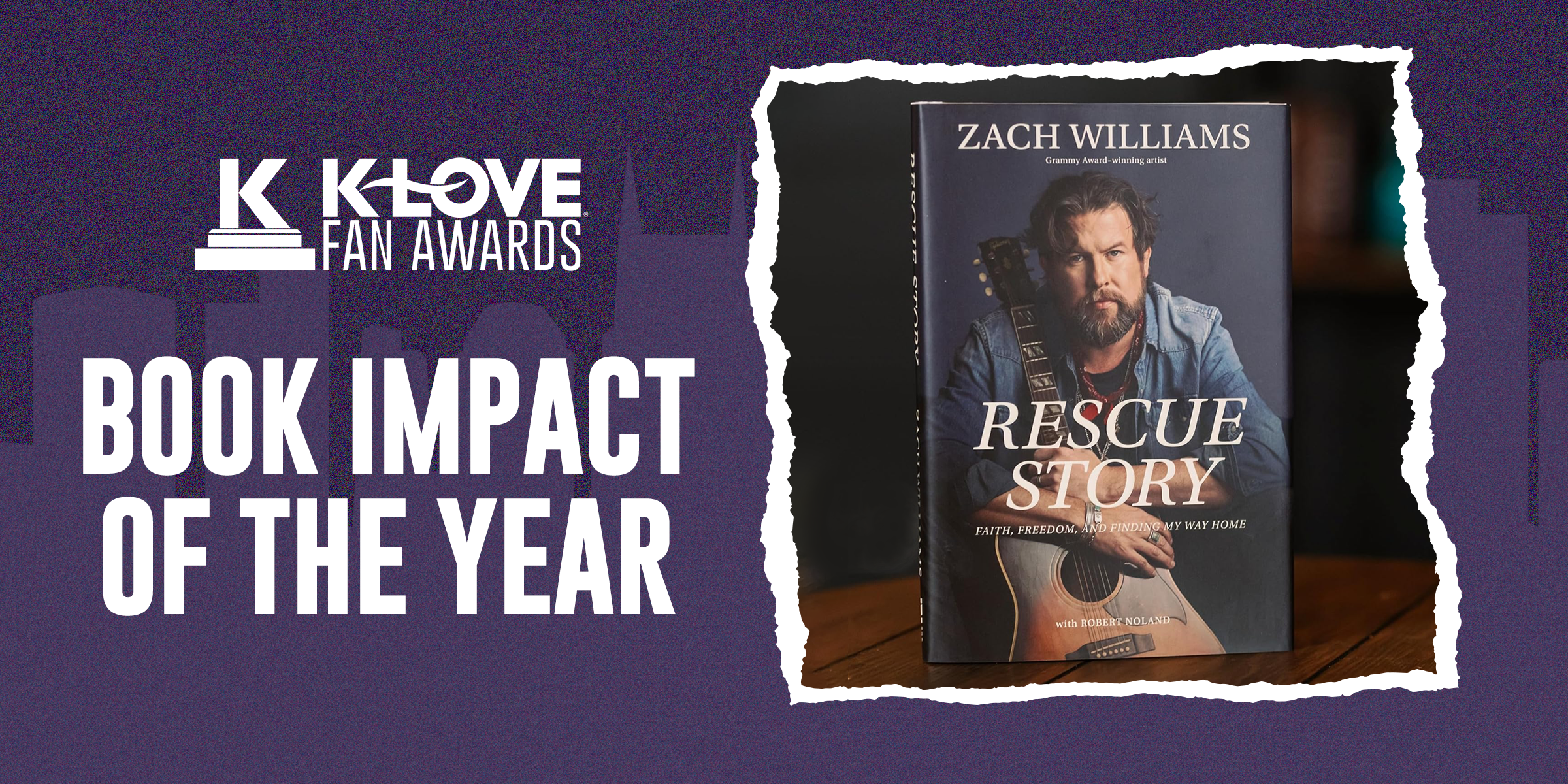 Book Impact of the Year: Zach Williams