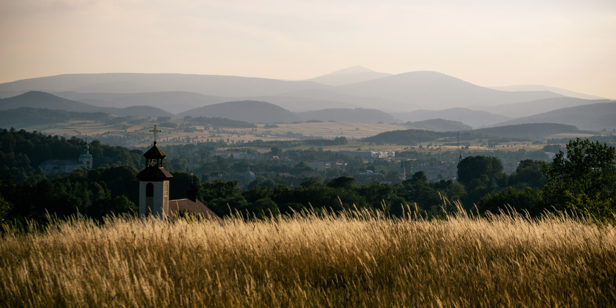 Church in the distance