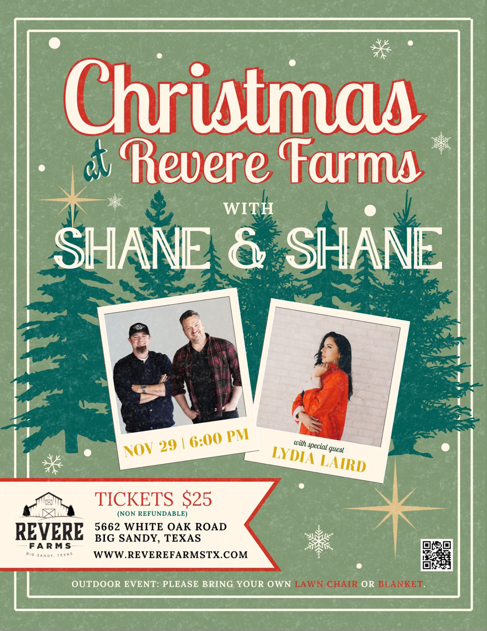 Christmas at Revere Farms with Shane & Shane and special guest Lydia Laird