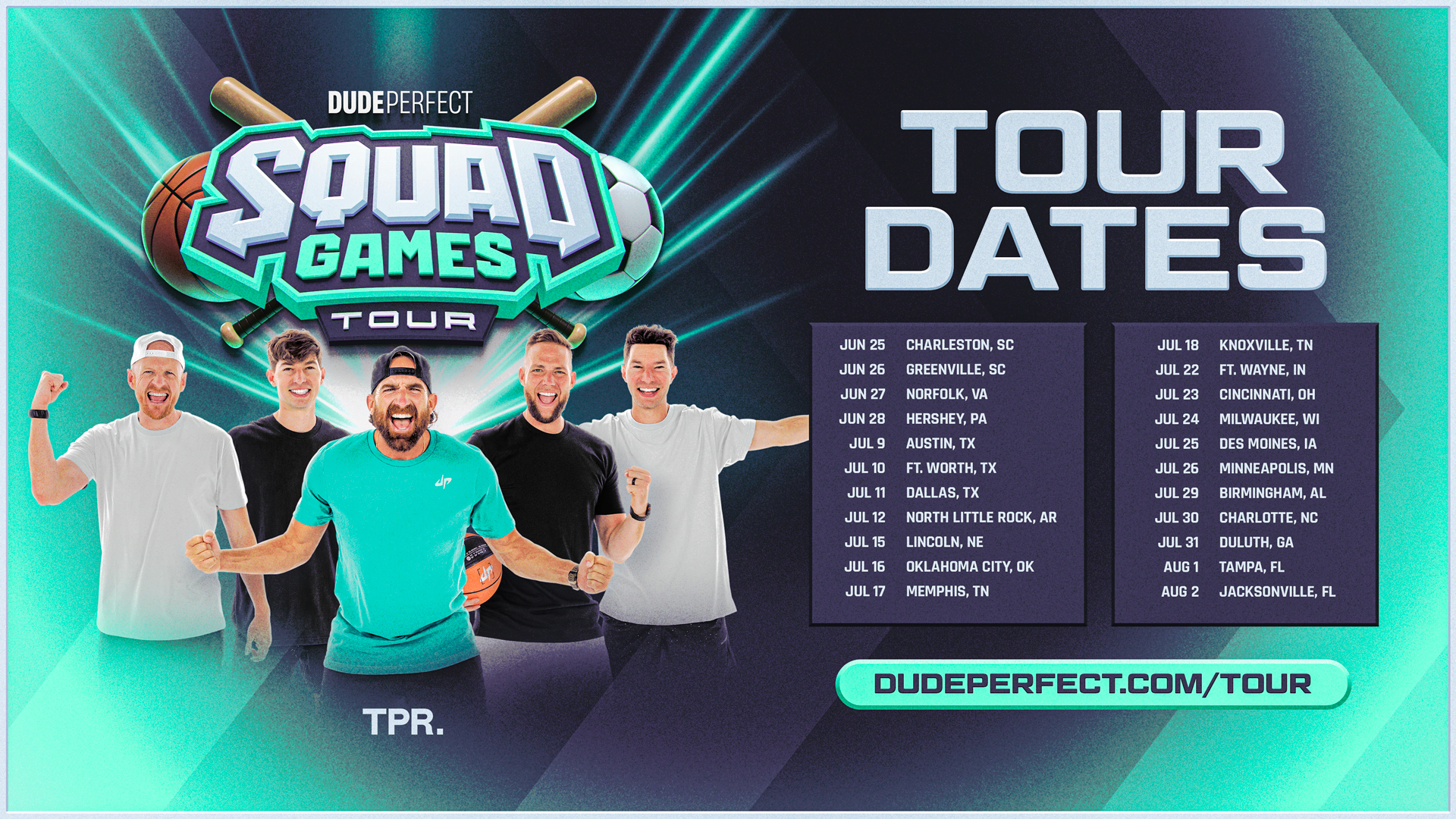 Dude Perfect Squad Games Tour 2026