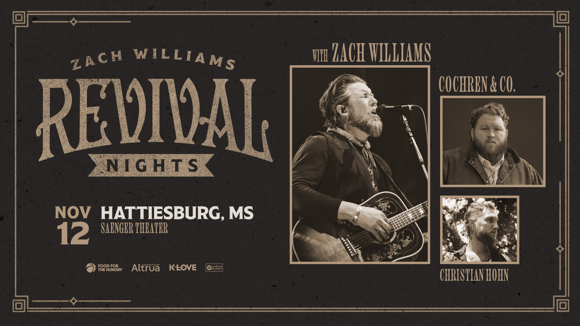 Zach Williams: Revival Nights Tour 2026
