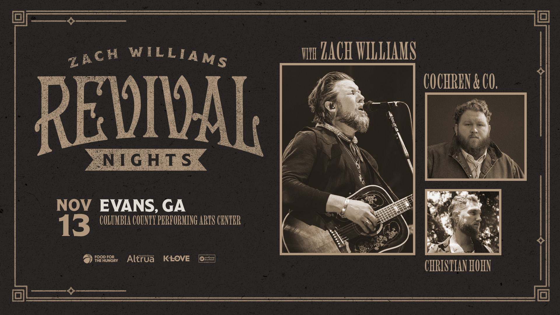 Zach Williams: Revival Nights Tour 2026
