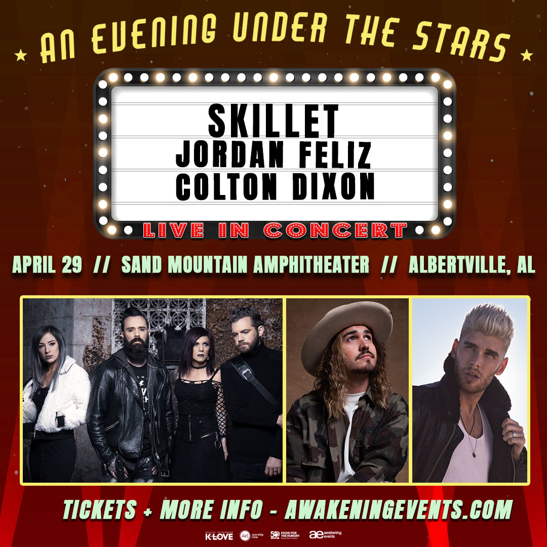An Evening Under The Stars | Skillet with Jordan Feliz & Colton Dixon  **POSTPONED** 