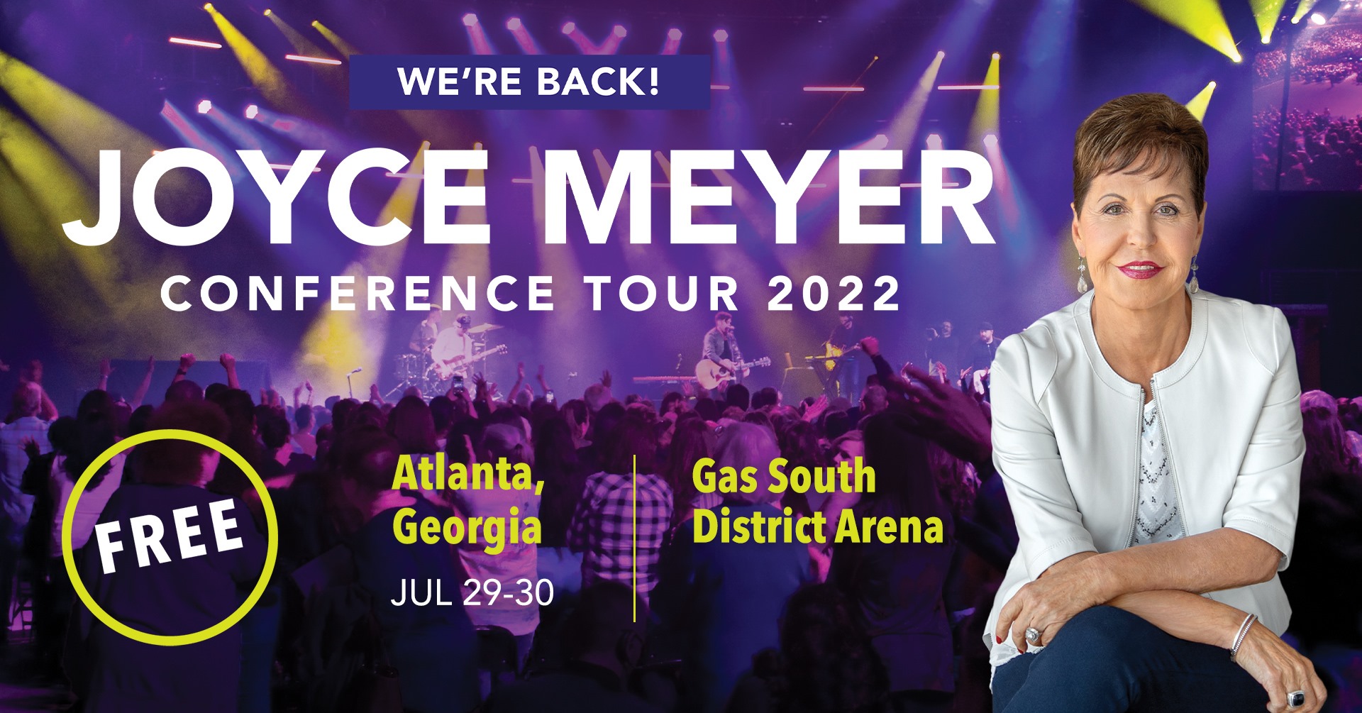 Joyce Meyer Conference Tour 2022 Positive Encouraging KLOVE