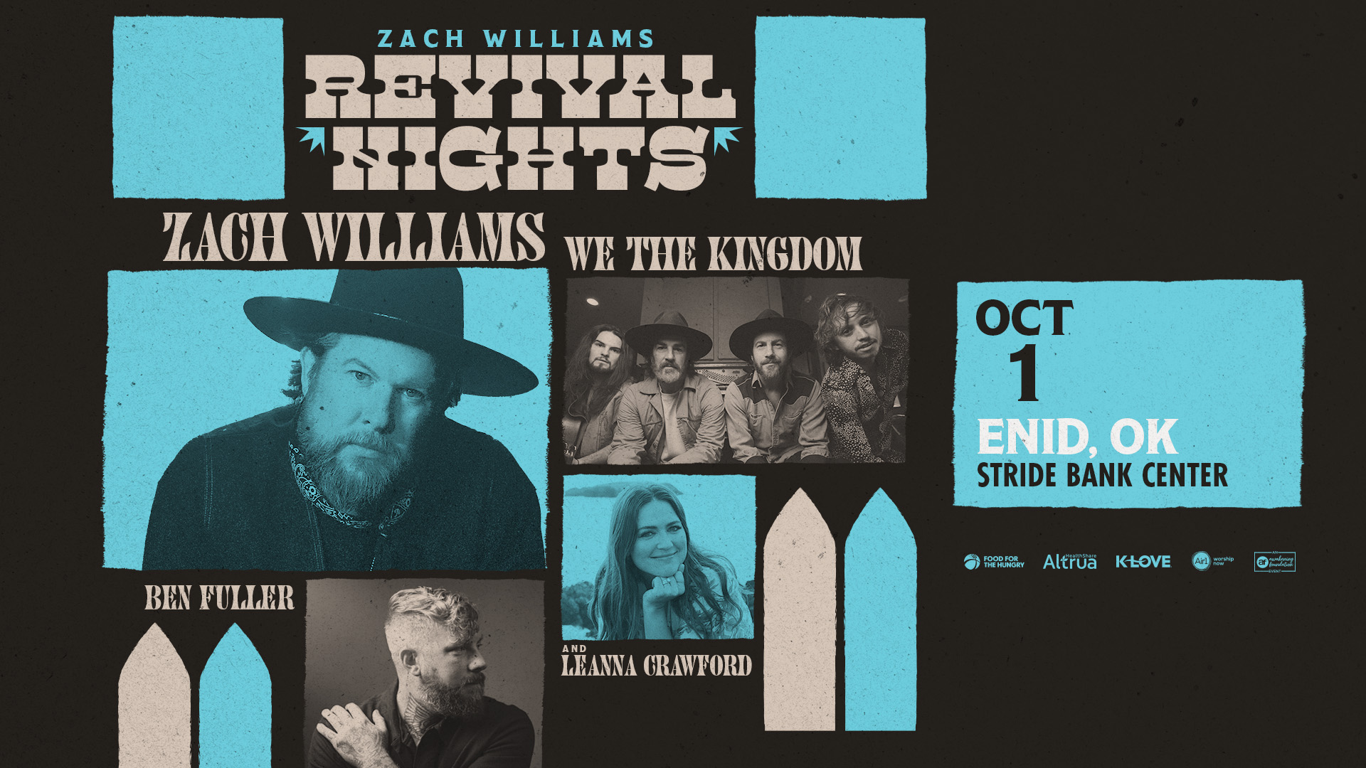 Zach Williams Revival Nights Fall 2025 Tour