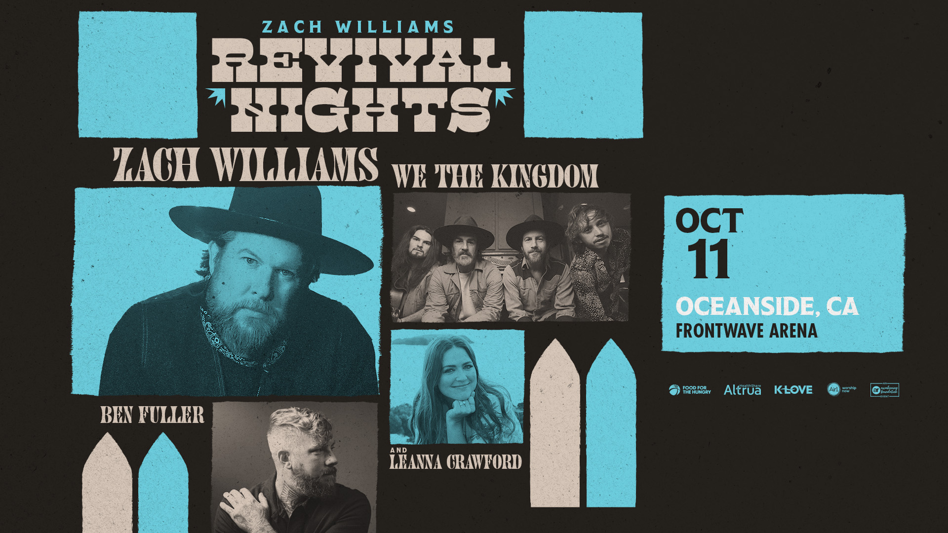 Zach Williams Revival Nights Fall 2025 Tour