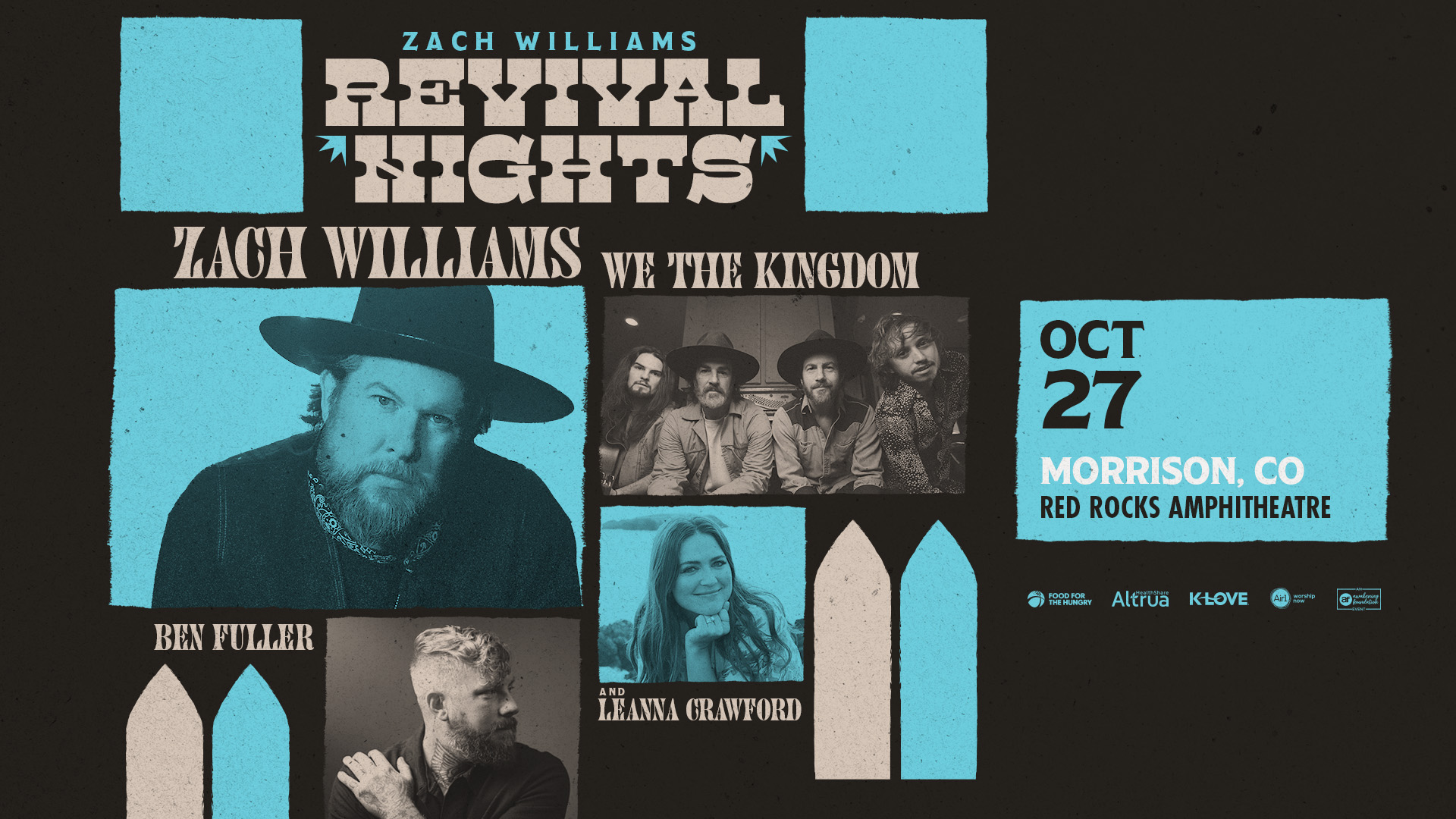 Zach Williams Revival Nights Fall 2025 Tour