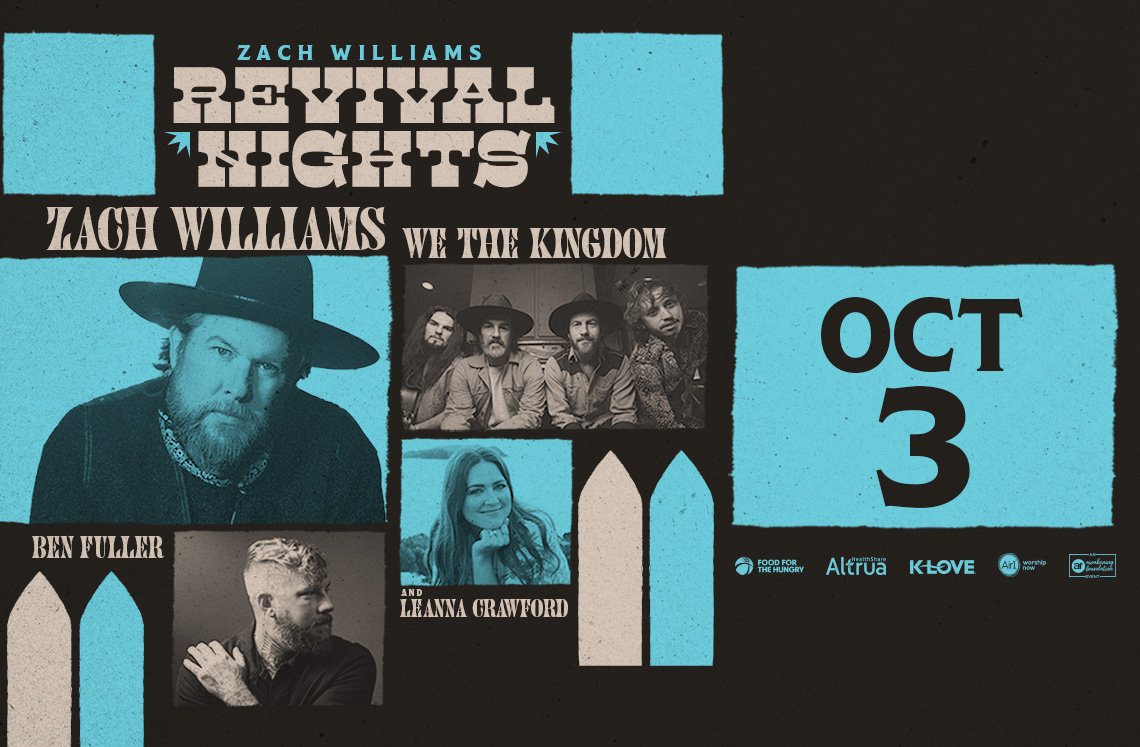 Zach Williams Revival Nights Fall 2025 Tour