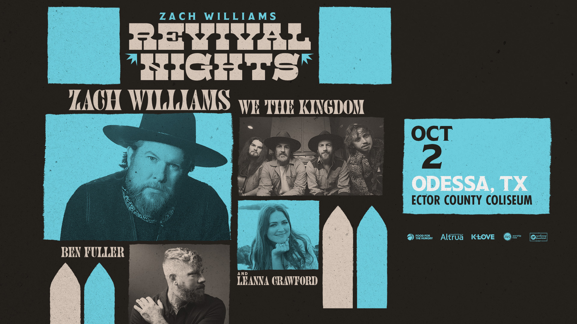 Zach Williams Revival Nights Fall 2025 Tour