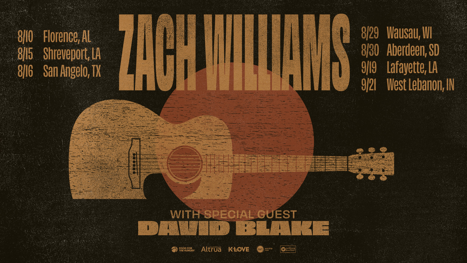 See Zach Williams on tour this summer with special guest David Blake