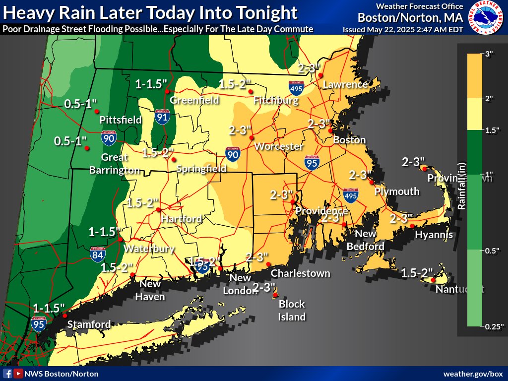 Unusual May Nor'easter Brings Rain, Even Chance Of Snow To New England ...