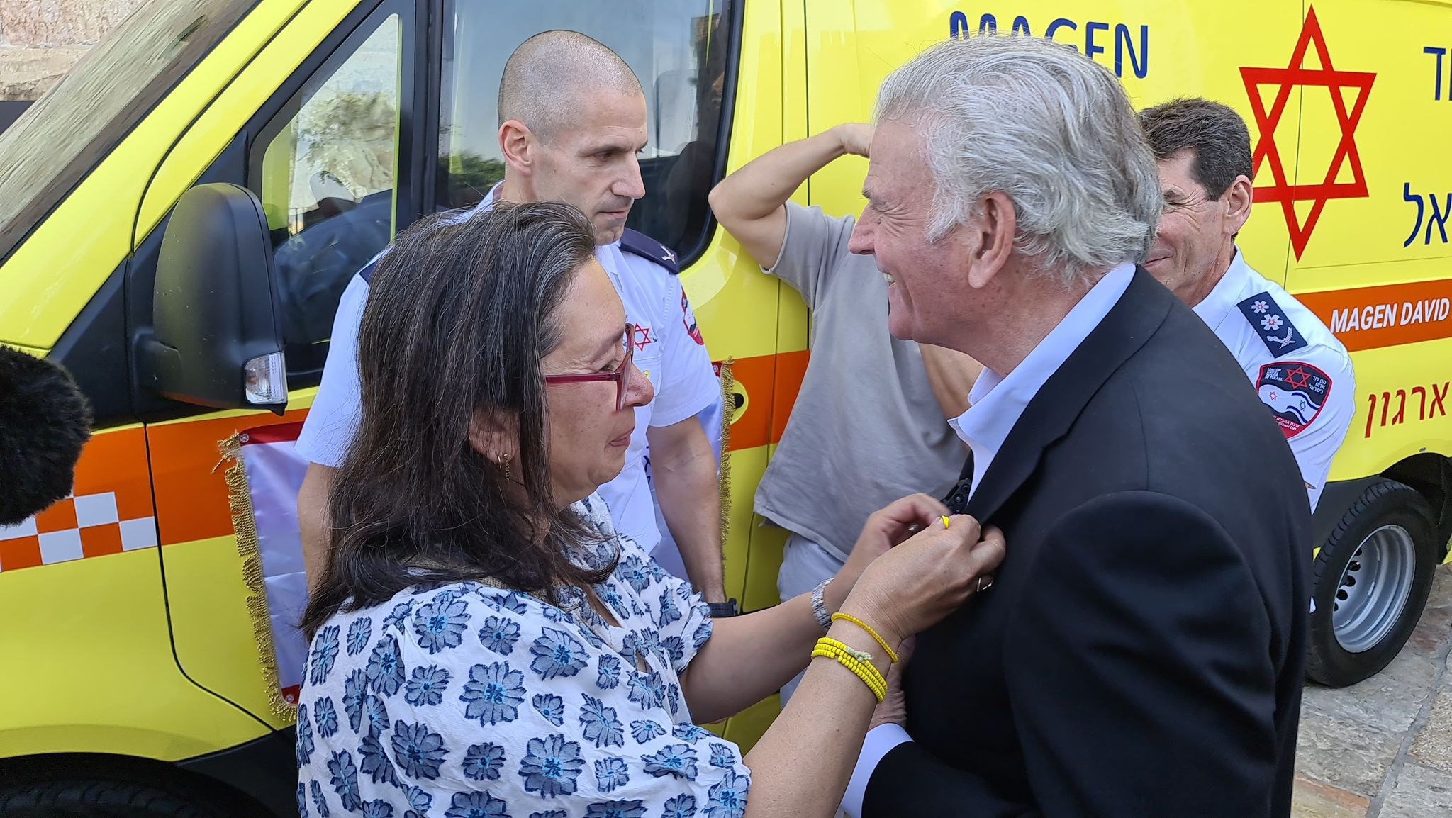 “This is one of the ambulances we promised to the dedicated team of Magen David Adom, who are working to save lives..." - Franklin Graham