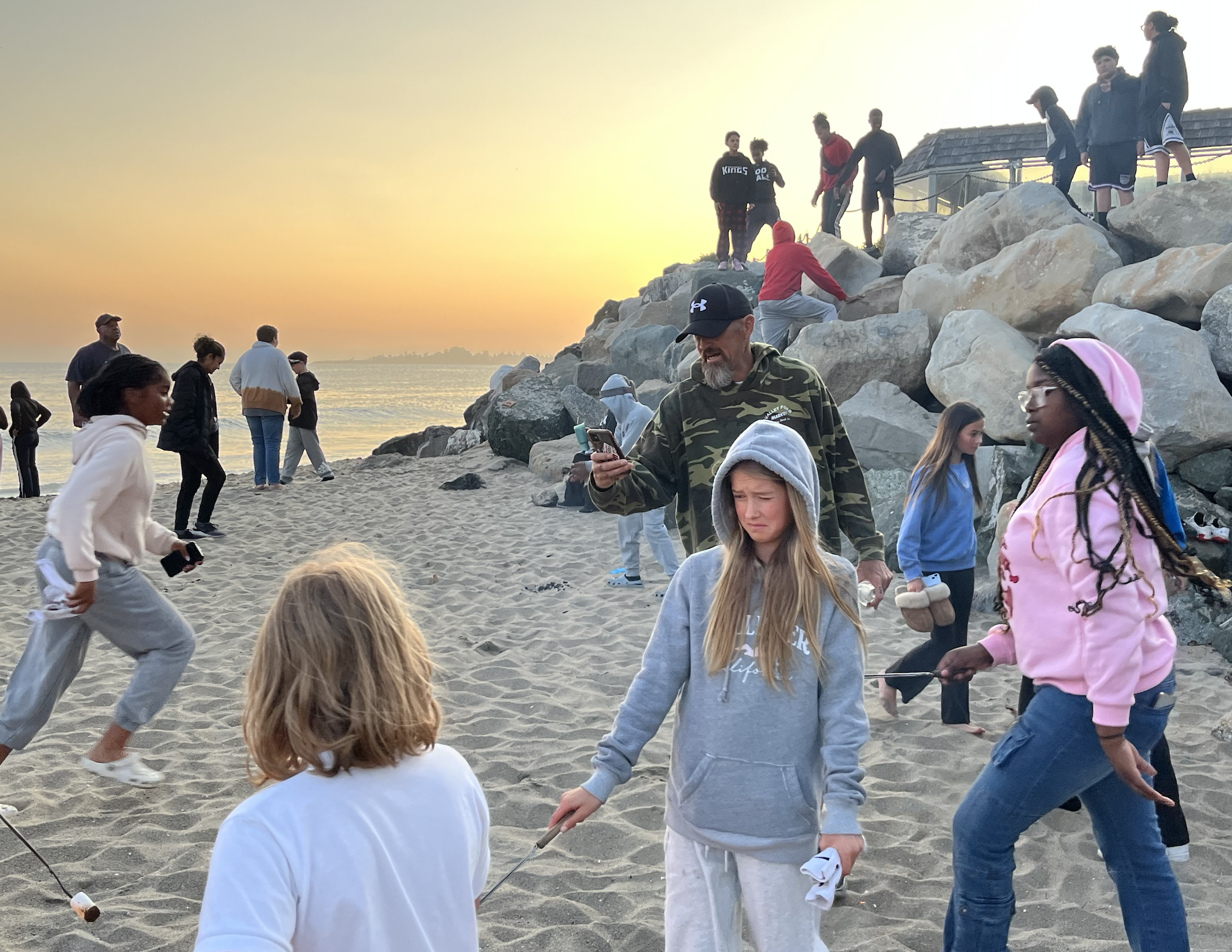 Kids on a beach