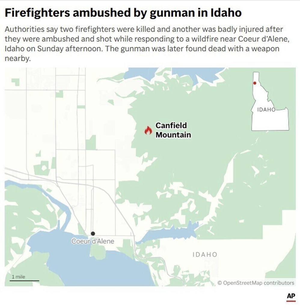 “We do believe that the suspect started the fire, and we do believe that it was an ambush and it was intentional”