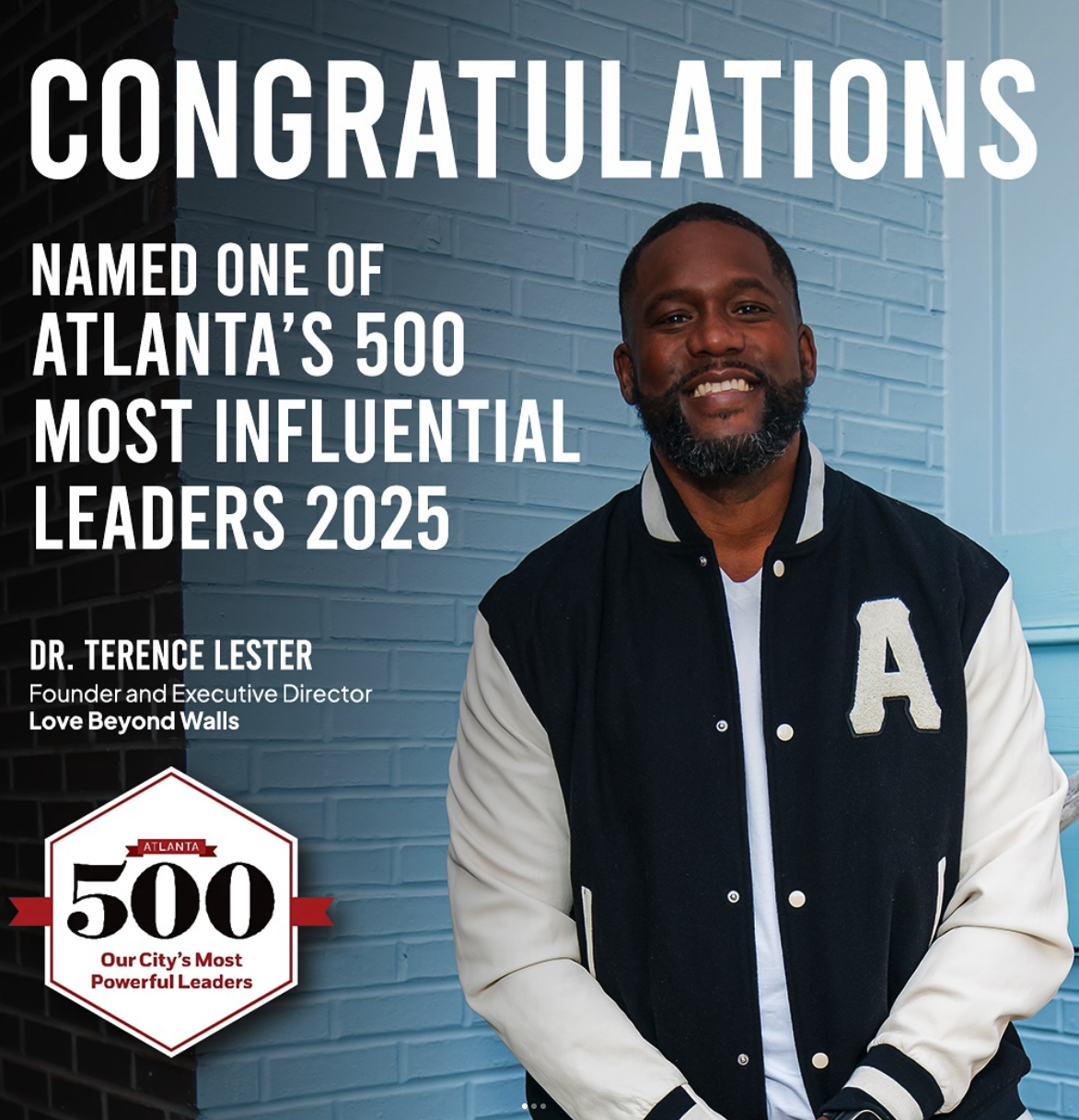 Dr. Terence Lester Founder and Executive Director of Love Beyond Walls