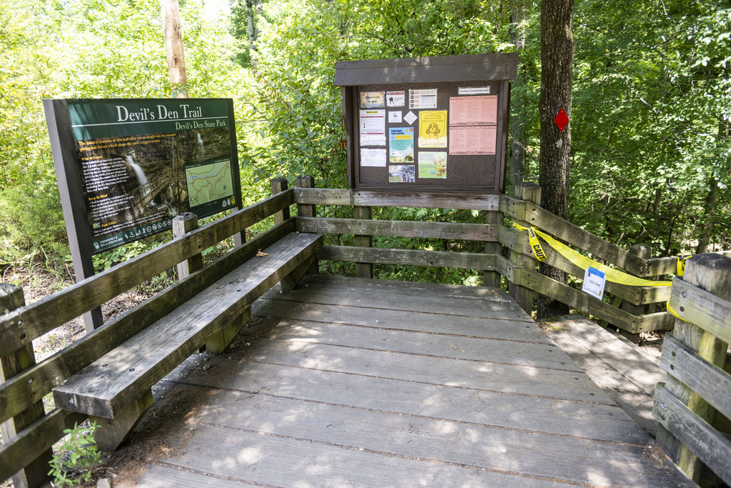 The trail head to the Devil