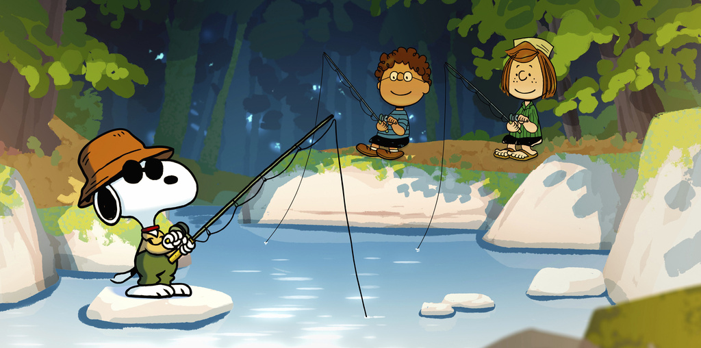 Snoopy, in a scene from "Snoopy Presents: A Summer Musical." 