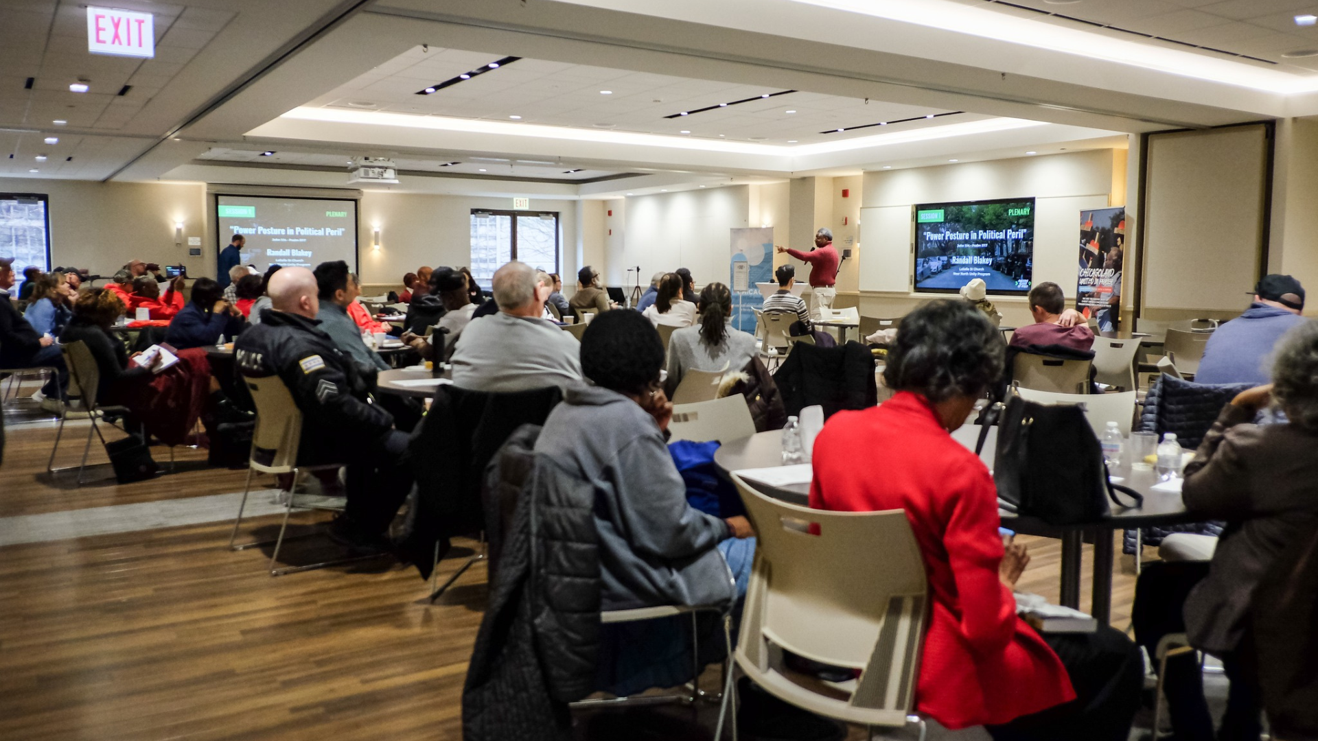 A group of Chicago residents during a Together Chicago community training session for "Building Blocks of Peace."